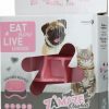 Eat Slow Live Longer Amaze Pinwheel Pink M