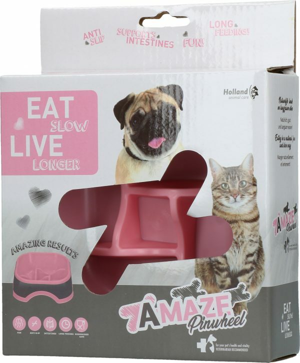 Eat Slow Live Longer Amaze Pinwheel Pink M