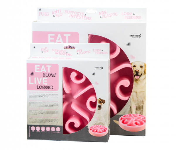 Eat Slow Live Longer Original Pink S