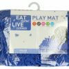 Eat Slow Live Longer Play Mat Blue