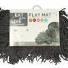 Eat Slow Live Longer Play Mat Grey