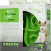 Eat Slow Live Longer Tumble Feeder Green