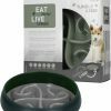 Eat Slow Live Longer Tumble Feeder Grey