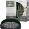 Eat Slow Live Longer Tumble Feeder Grey