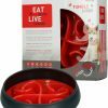 Eat Slow Live Longer Tumble Feeder Red