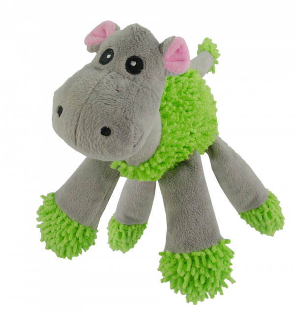 Fuzzle Hippo with 5 squeakers