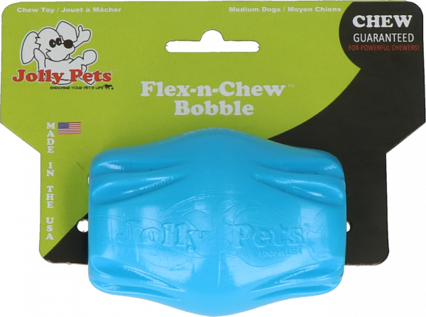 Jolly Flex-n-Chew Bobble blauw medium