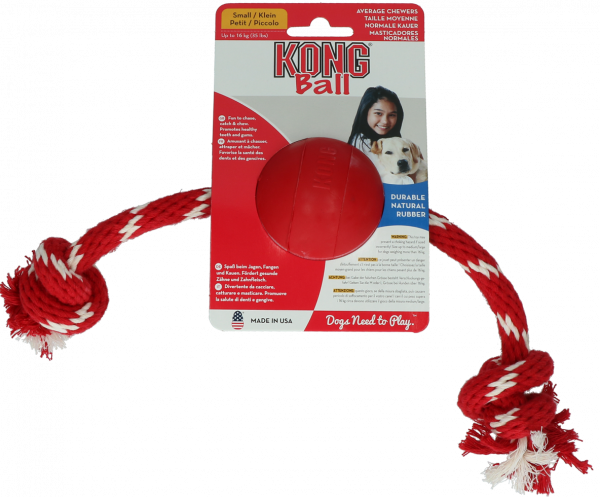 KONG Ball w/Rope Small