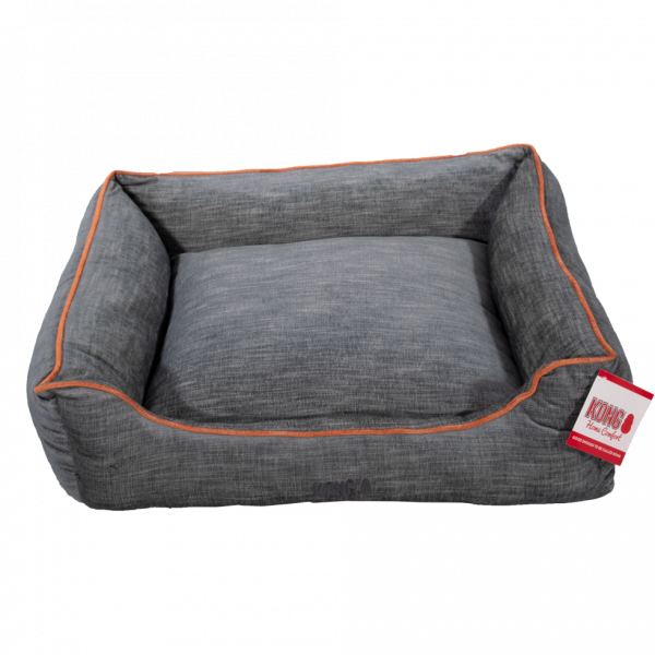 KONG Lounger Beds Large, Grijs met oranje lijn
