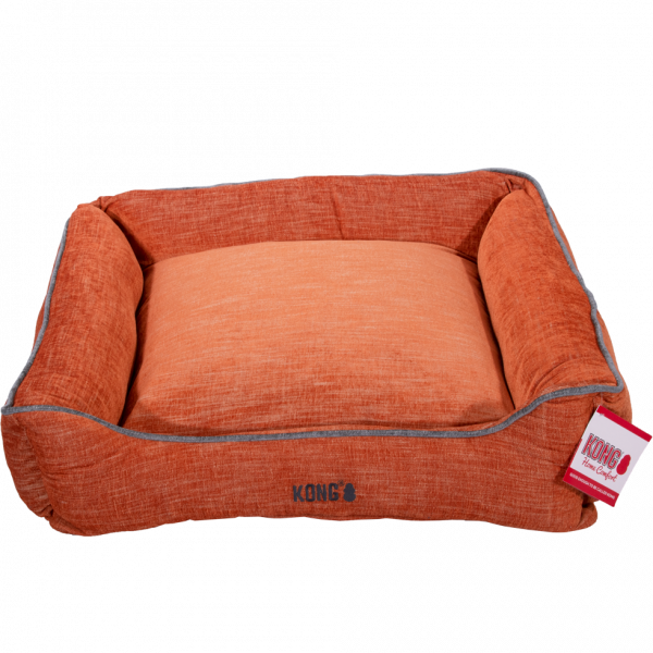 KONG Lounger Beds Large, Oranje met grijze lijn