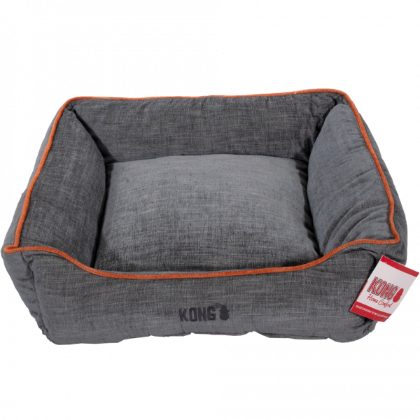 KONG Lounger Beds Medium, Grijs met oranje lijn