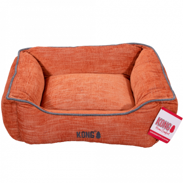 KONG Lounger Beds Small, Oranje met grijze lijn