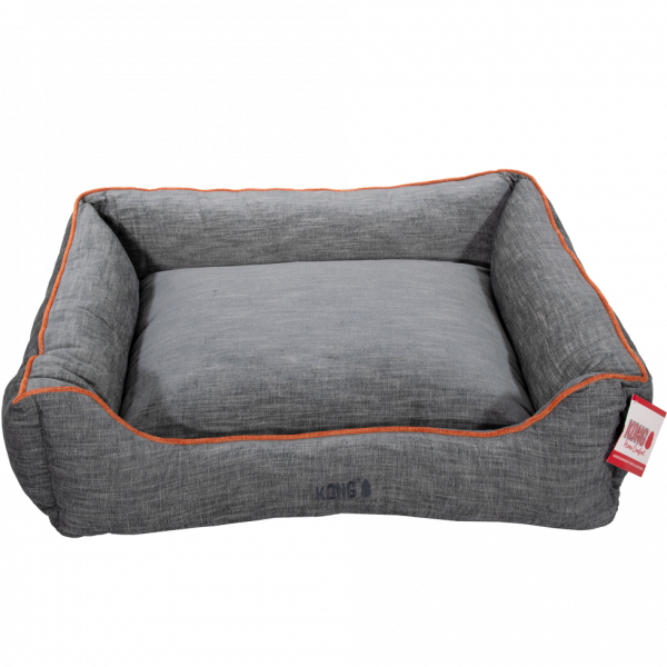 KONG Lounger Beds X-Large, Grijs met oranje lijn