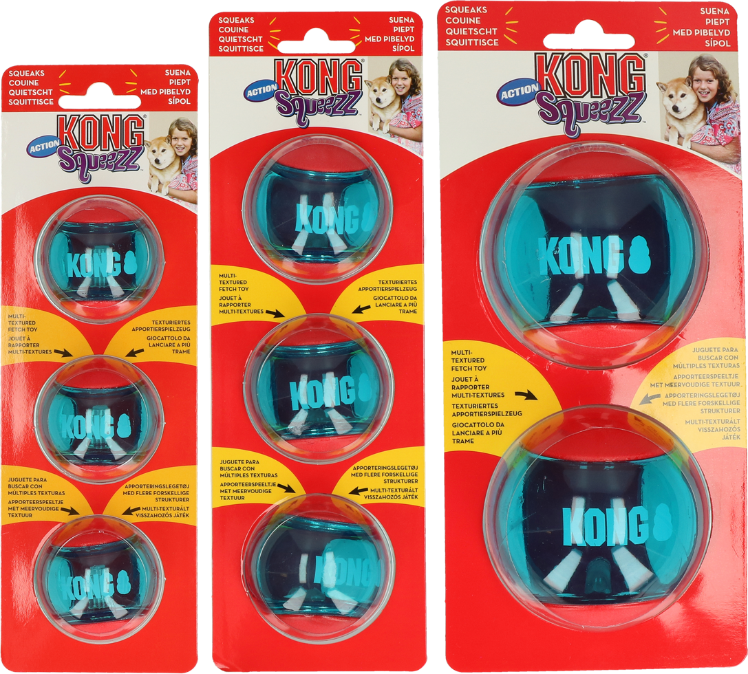 Laatste Kolonel sensatie KONG Squeezz Action Red Medium | Bopets