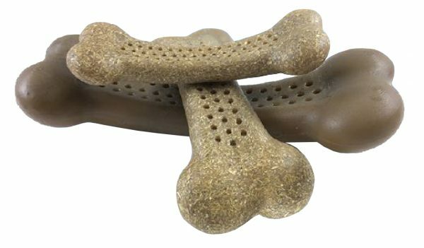 Pet Qwerks Flavorit Nylon Bark Bone Peanut Butter Large