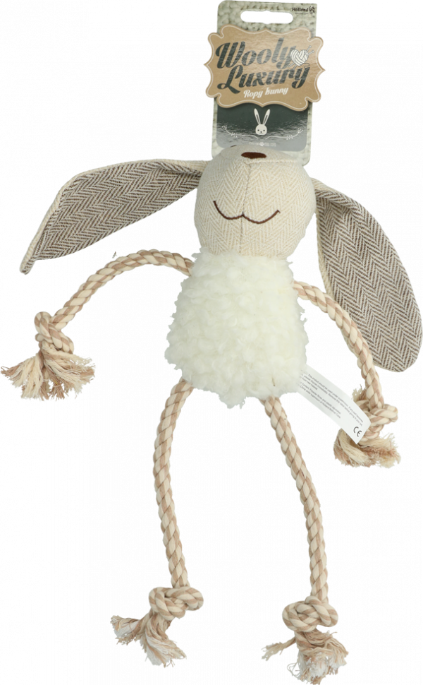 Wooly Luxury Ropy Konijn Wit