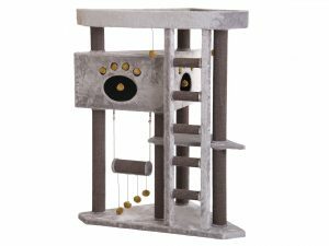 Kattenklim Nico Plus grijs 79x79x136cm 2BOX