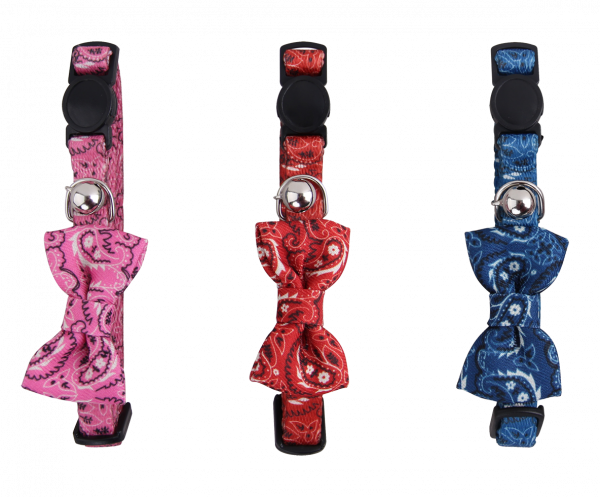 Cat collar met Bowknot rood