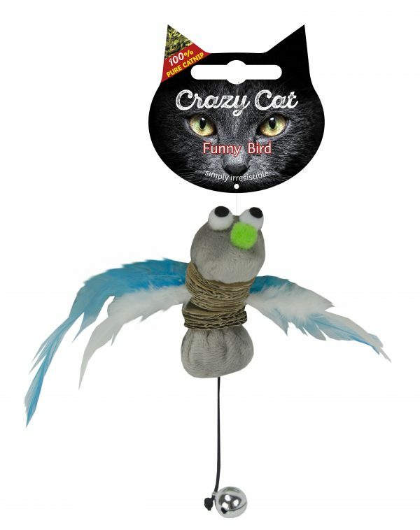 Crazy Cat Funny Bird vol met Madnip