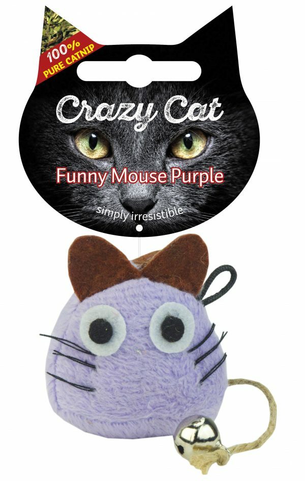 Crazy Cat Funny Mouse lila vol met Madnip