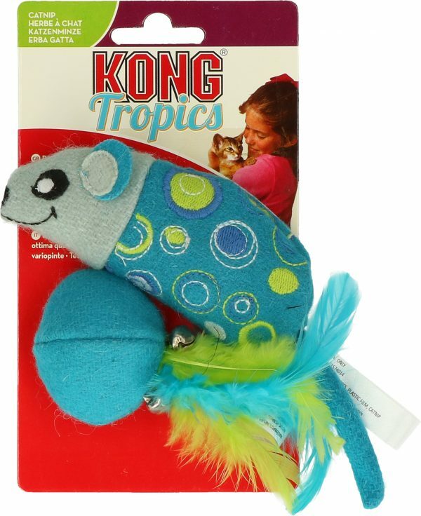 Kong Cat Tropics Mouse/Ball 2 Pack