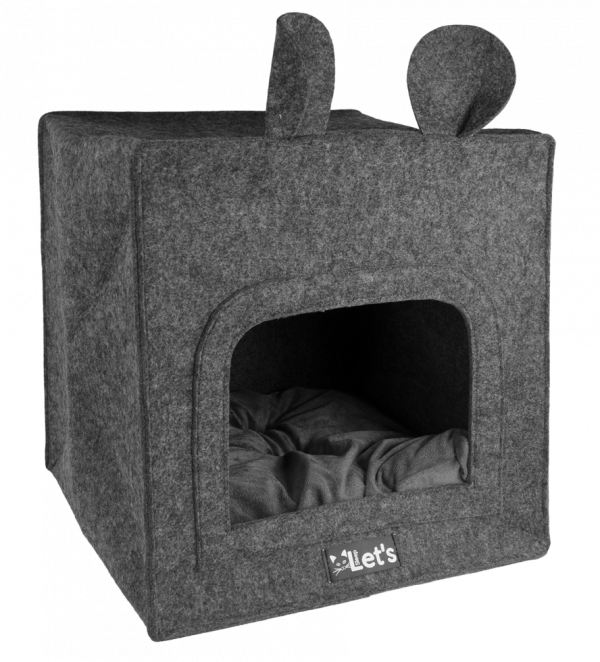 Let's sleep Pet Cave Chunk  Antraciet