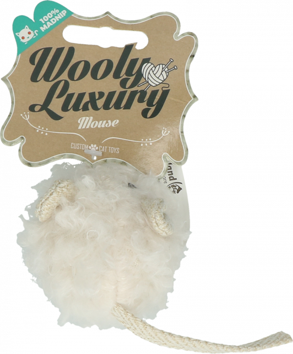 Wooly Luxury Muis Wit