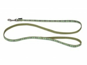 Leiband hond nylon Schotse Ruit groen 120cmx10mm S