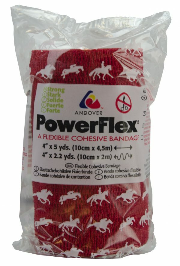 Bandage Equine Powerflex rood 10cm