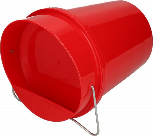 Pluimvee drinkemmer kunststof 6 l red