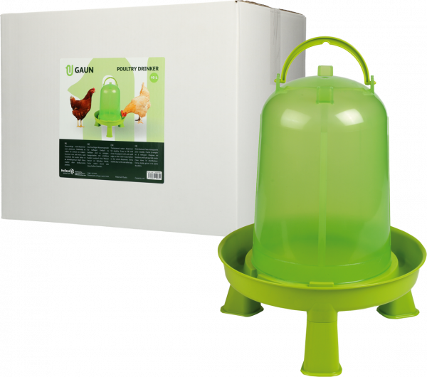 Pluimvee drinktoren 10 l green lemon op pootjes