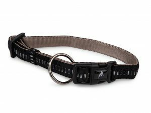 Halsband nylon Soft Grip zwart 30-45cmx20mm M