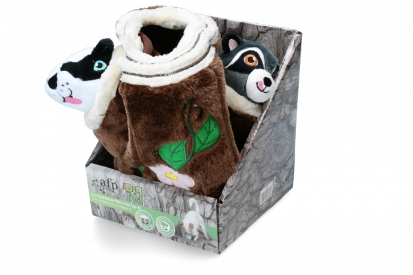 AFP Dig it - Tree Trunk Burrow - M with 2 cute toys