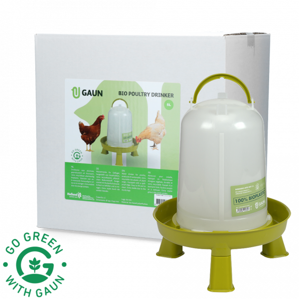 Pluimvee drinktoren 5 l Bio green lemon op pootjes
