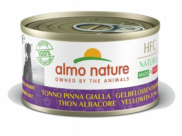 HFC Dogs 95g Natural - Geelvintonijn
