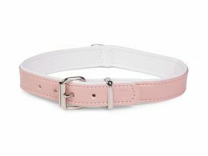 Halsband kunstleder Sunrise roze 32cmx12-14mm XS-S
