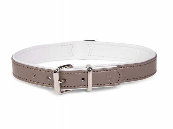 Halsband kunstleder Sunrise stone 37cmx17-19mm S