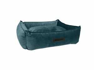 Wooff hondenmand Cocoon Velours Petrol 60x40x18cm