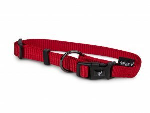 Halsband Classic Nylon rood 20-35cmx10mm S