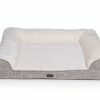 Sofa bed Alys beige/wit 90x75x20cm