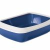 Kattenbak+rand Iriz50" NO.blauw 50x37x14cm