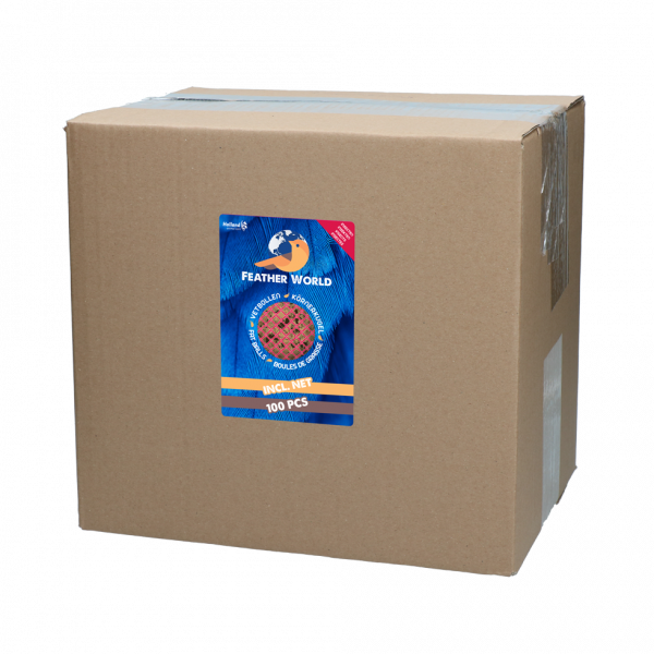 Feather World insecten mezenbol incl. net (rood)