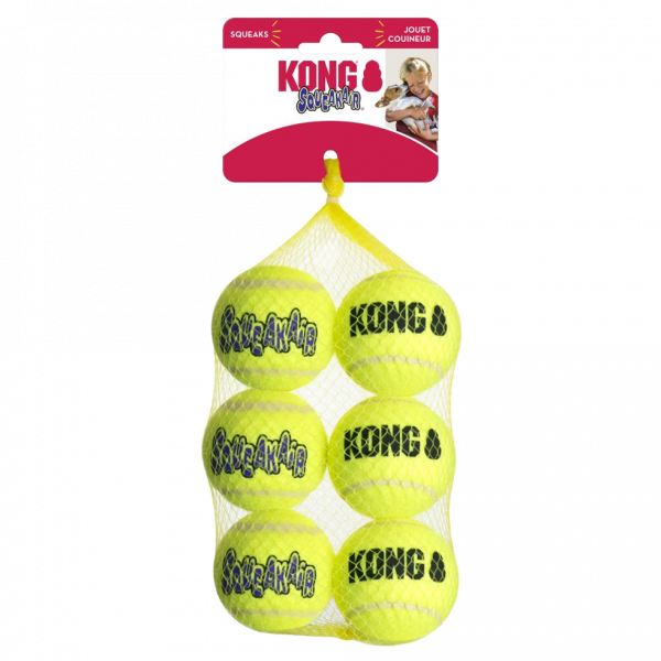 KONG SqueakAir Balls 6-pk Md EU