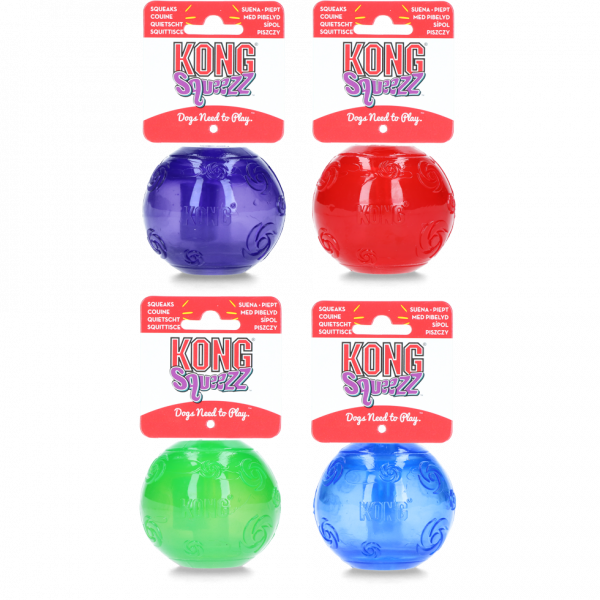 KONG Squeezz Ball Assorted XL