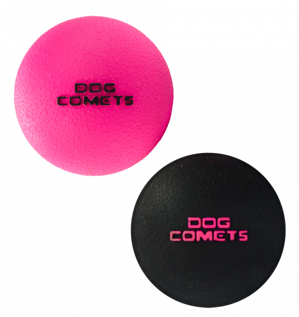 Dog Comets Ball Stardust Roze M 2-pack