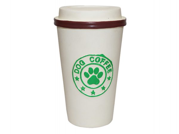 Speelgoed hond latex Dog Coffee 14 cm