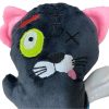 Speelgoed hond Scary kat met been 17,5cm
