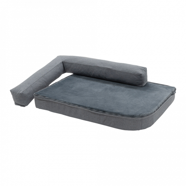 Madison Royal pet bed Oxford & Velours Grijs M