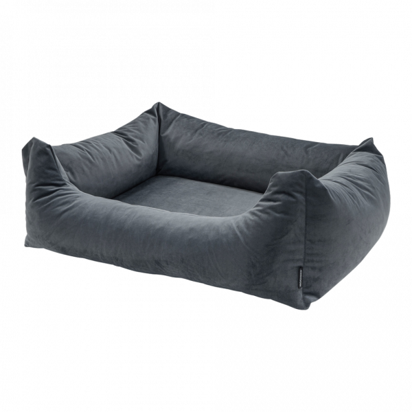 Madison Velours Dog Bed Grijs L