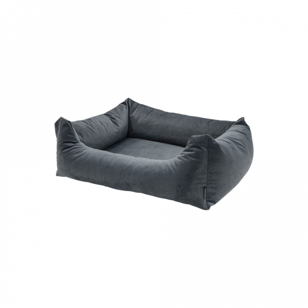 Madison Velours Dog Bed Grijs S